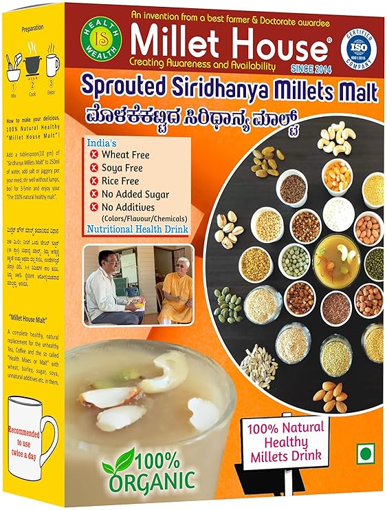 Millet House Sprouted Siridhanya Millets Malt - PUSHMYCART