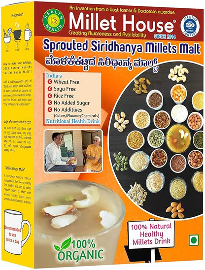 Millet House Sprouted Siridhanya Millets Malt - PUSHMYCART