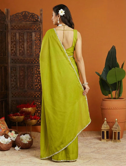 Vasthrlay Classic Border Saree with elegant ethnic styling