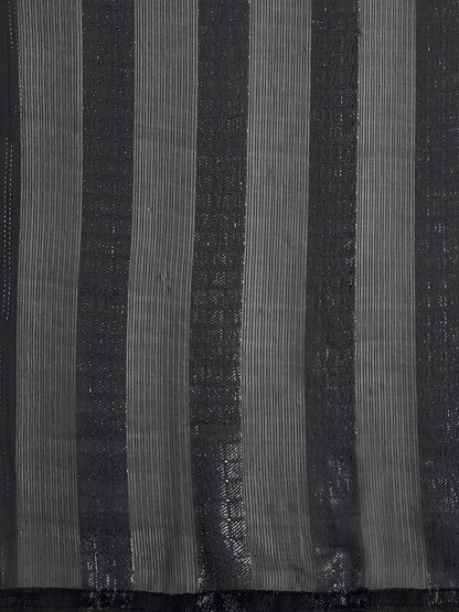 Vasthrlay Traditional Saree in Black with refined georgette ethnic appeal