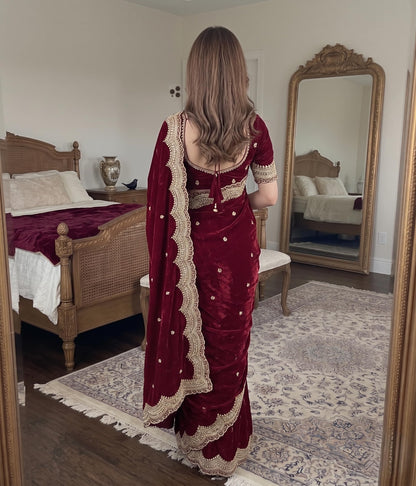 Vasthrlay Classic Embroidery Saree with elegant ethnic styling