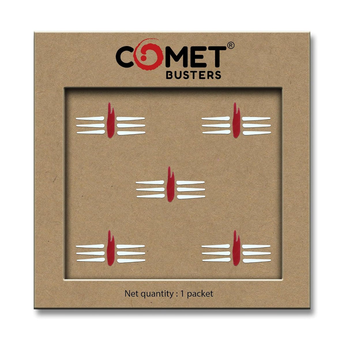 Comet Busters Mahakal White and Red Bindis