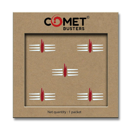 Comet Busters Mahakal White and Red Bindis