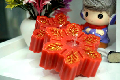 Christmas Snowflake Candle