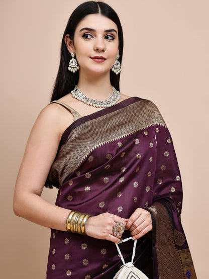 Vasthrlay Traditional Saree in Classic with refined paithani ethnic appeal