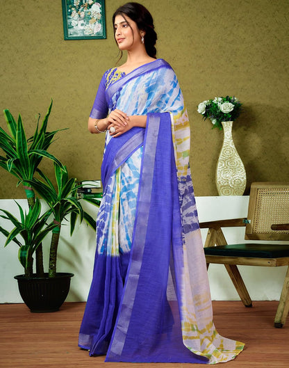 Vasthrlay Multicolor saree with Printed styling and Cotton look
