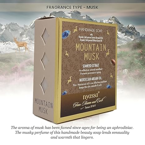 Nyassa Mountain Musk Natural Bathing Handmade Soap - PUSHMYCART