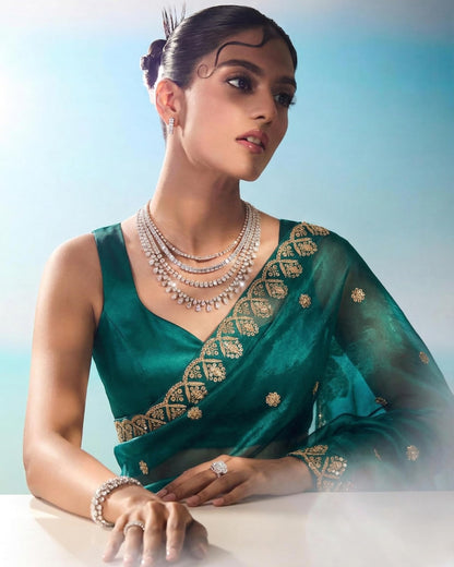 Vasthrlay Border Saree in Classic with refined ethnic ethnic appeal