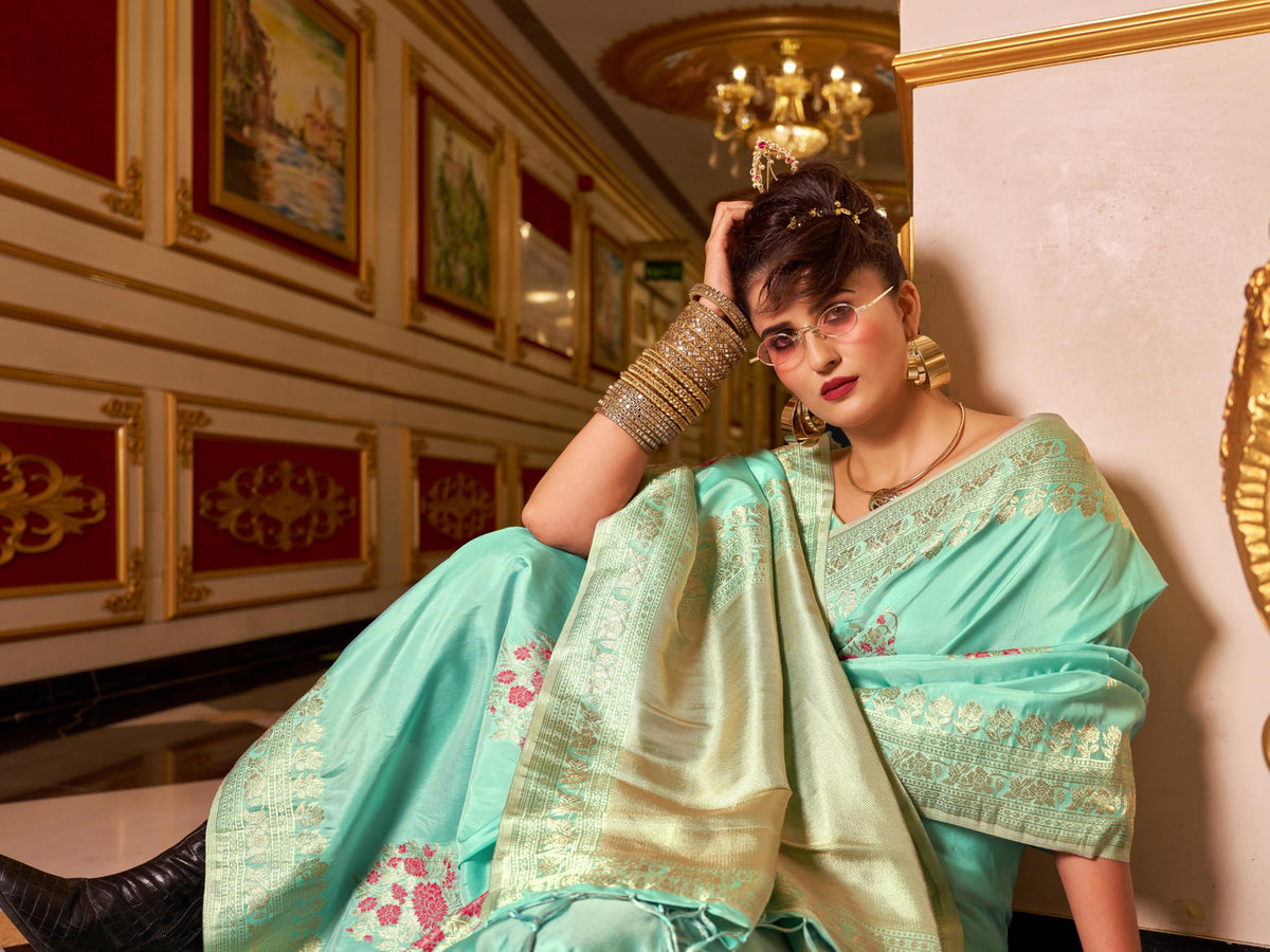 Vasthrlay Traditional Saree in Classic with refined banarasi ethnic appeal