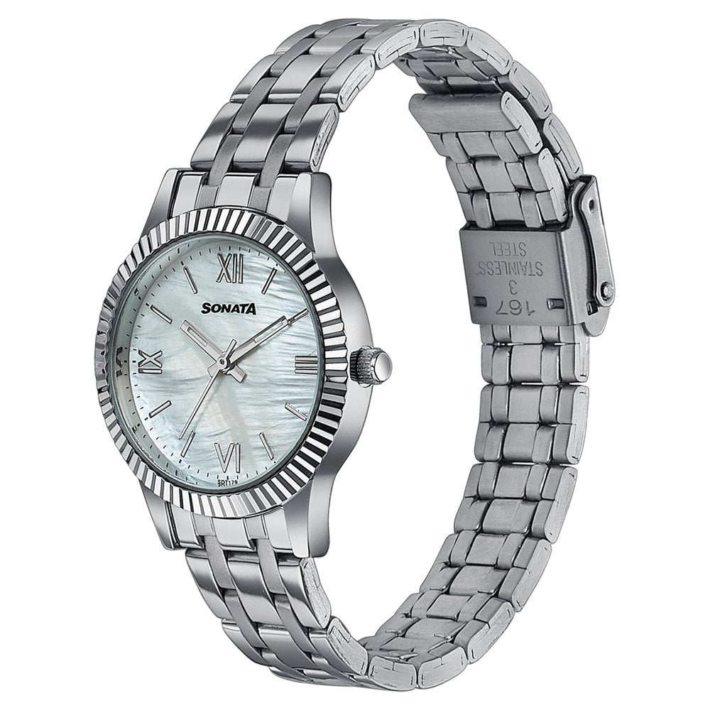 Sonata Premium looking versatile womens watch from Ease by Sonata Style 8202SM02W image 3
