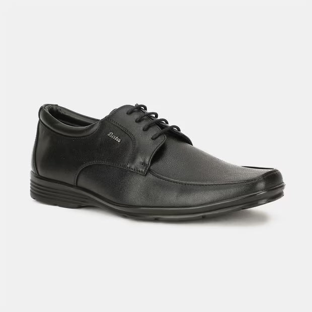 Bata Black Formal Derby-Style Shoes For Men