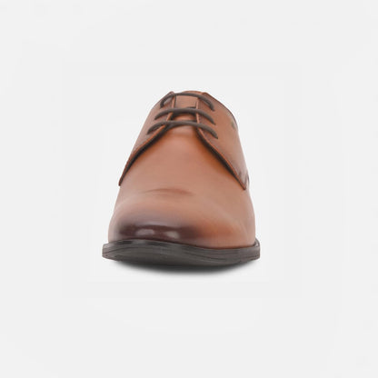 Hush Puppies Tan Derby Formal Shoes For Men