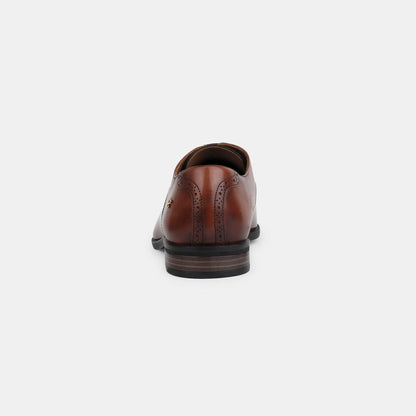 Hush Puppies Tan Formal Lace-Up Shoes For Men