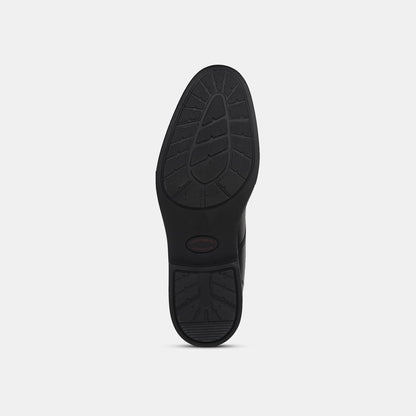 Hush Puppies Black Derby Formal Shoes For Men