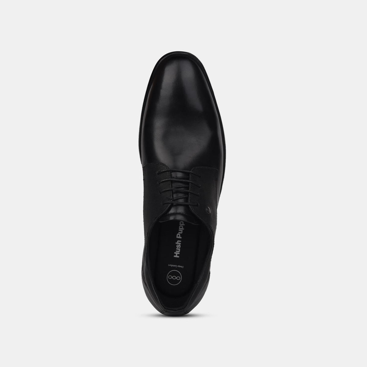 Hush Puppies Black Derby Formal Shoes For Men