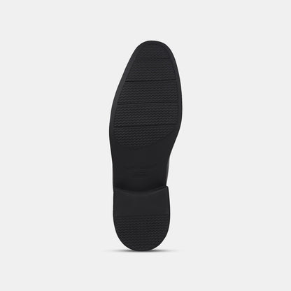 Hush Puppies Black Derby Formal Shoes For Men