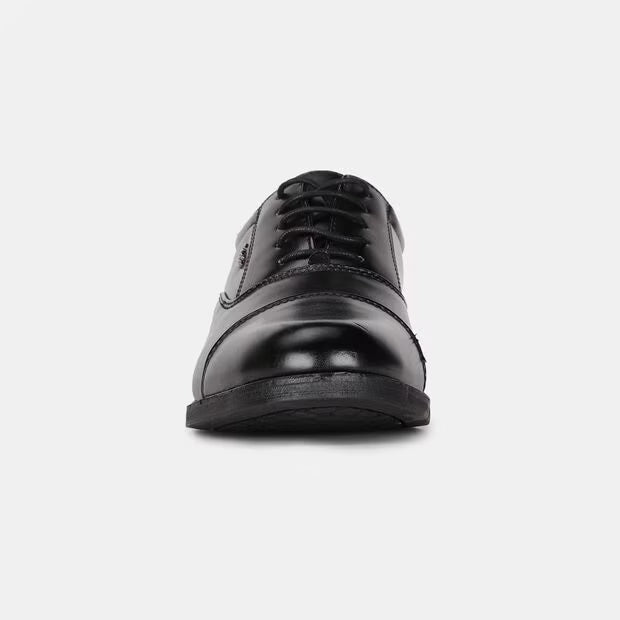Bata Black Formal Oxford-Style Shoes For Men