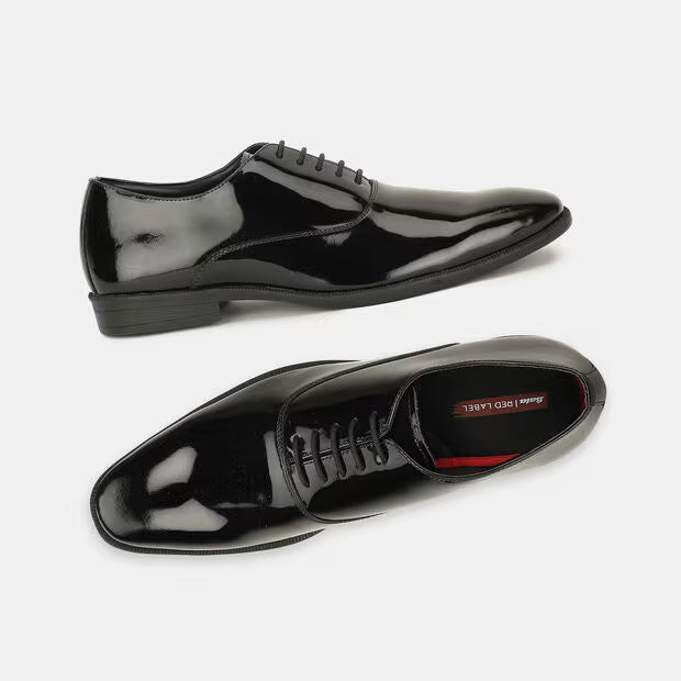 Bata Red Label Black Formal Shoes For Men (Style 8386174)