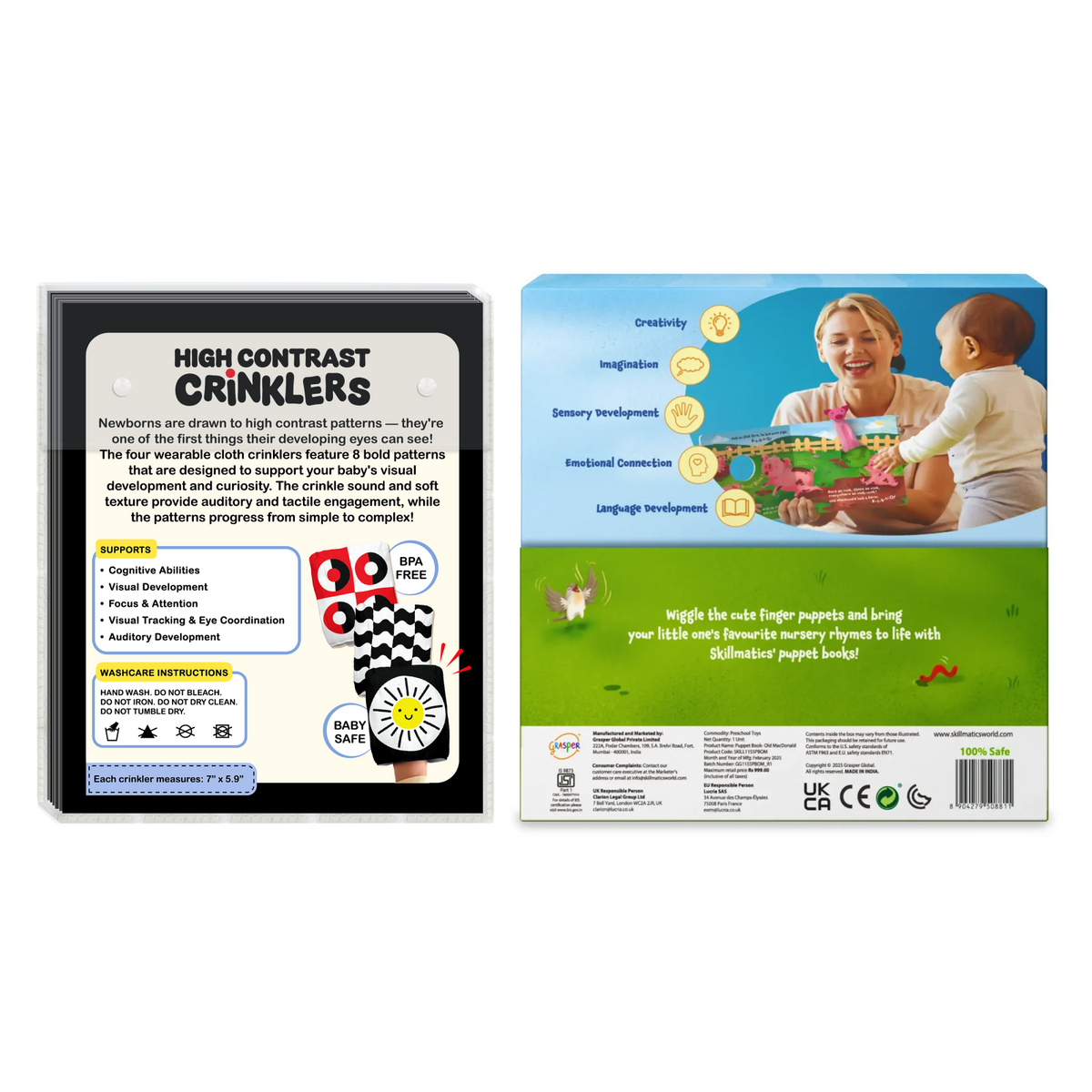Skillmatics Baby Bonding Essentials Bundle Ages 0 to 2