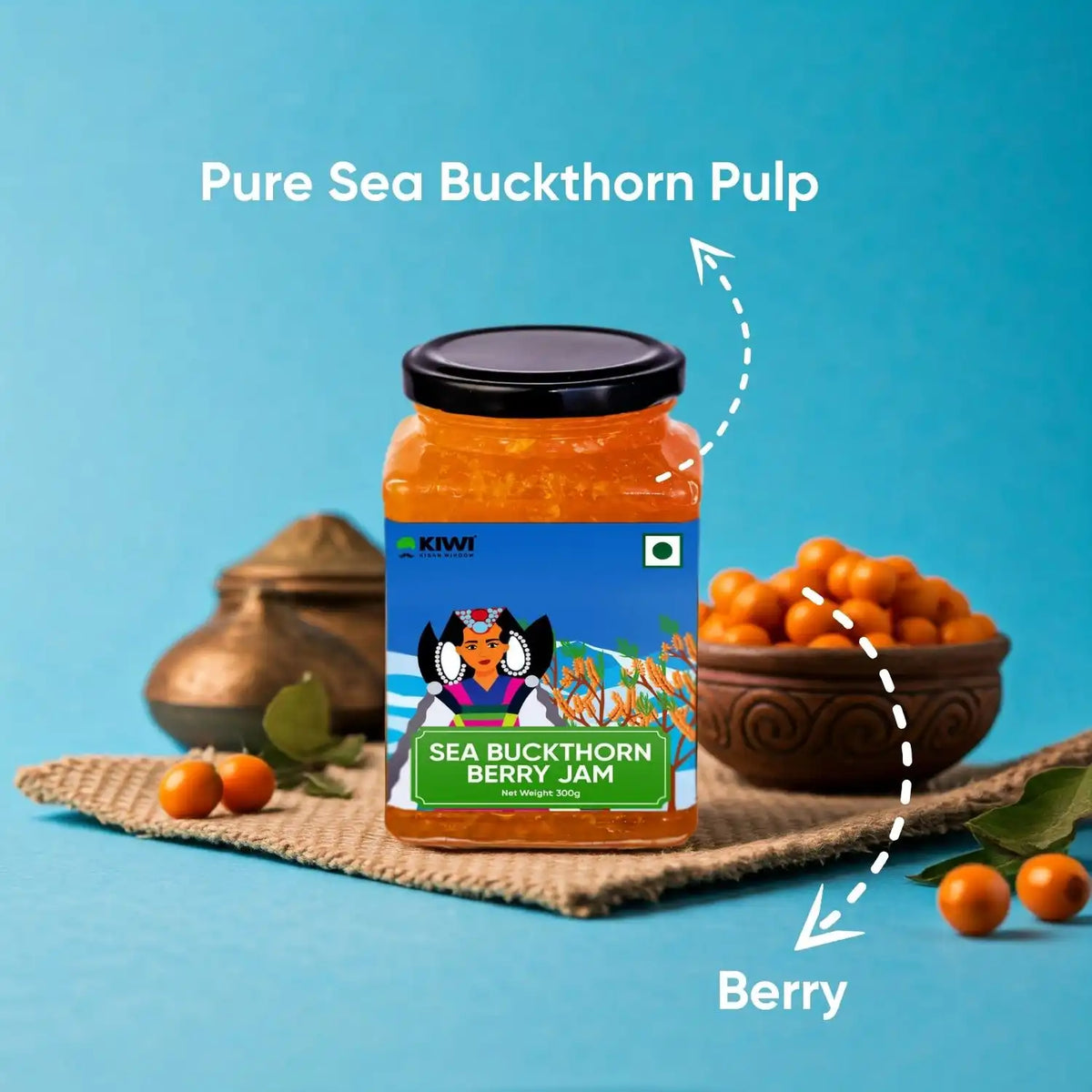 Kiwi Sea Buckthorn Jam