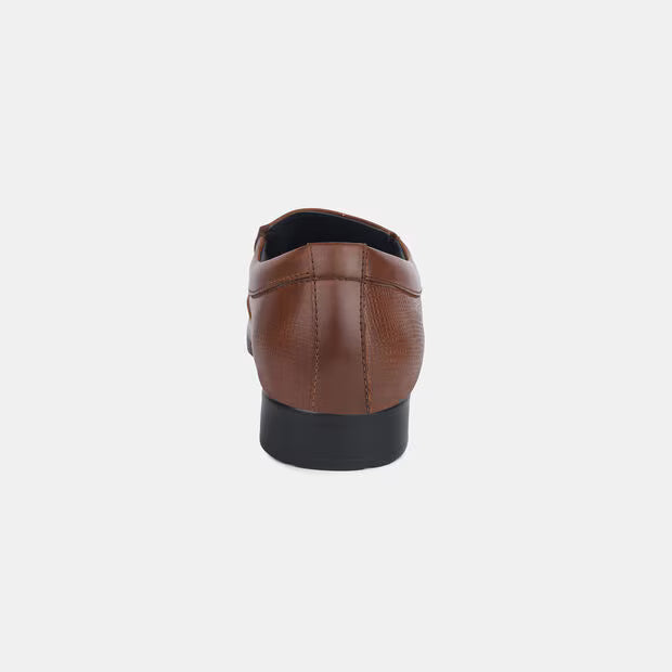 Bata Tan Formal Slip-On Shoes For Men (Style 8513452)