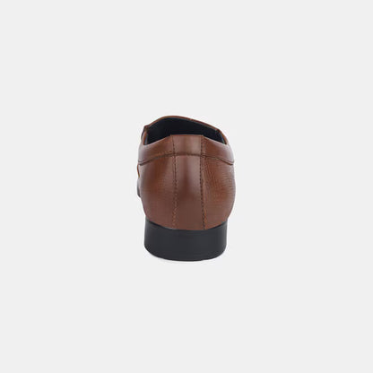 Bata Tan Formal Slip-On Shoes For Men (Style 8513452)