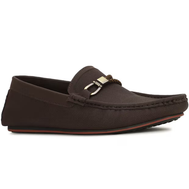 Red Label Brown Loafers For Men