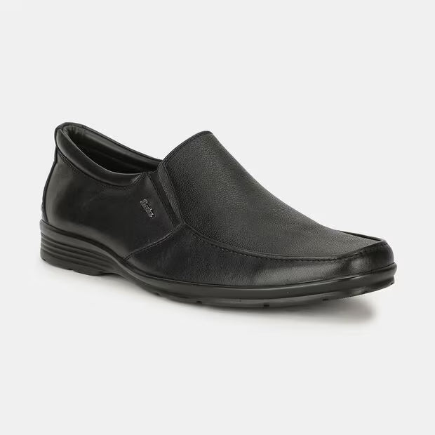Bata Black Formal Slip-On Shoes For Men