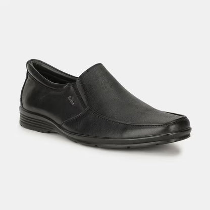 Bata Black Formal Slip-On Shoes For Men