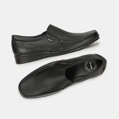 Bata Black Formal Slip-On Shoes For Men