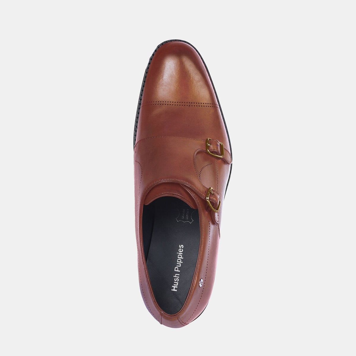 Hush Puppies Tan Monk Strap Formal Shoes For Men