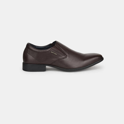 Hush Puppies Dark Brown Slip On Formal Shoes For Men