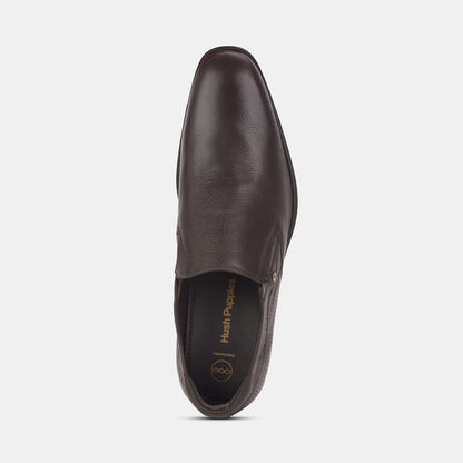 Hush Puppies Dark Brown Slip On Formal Shoes For Men