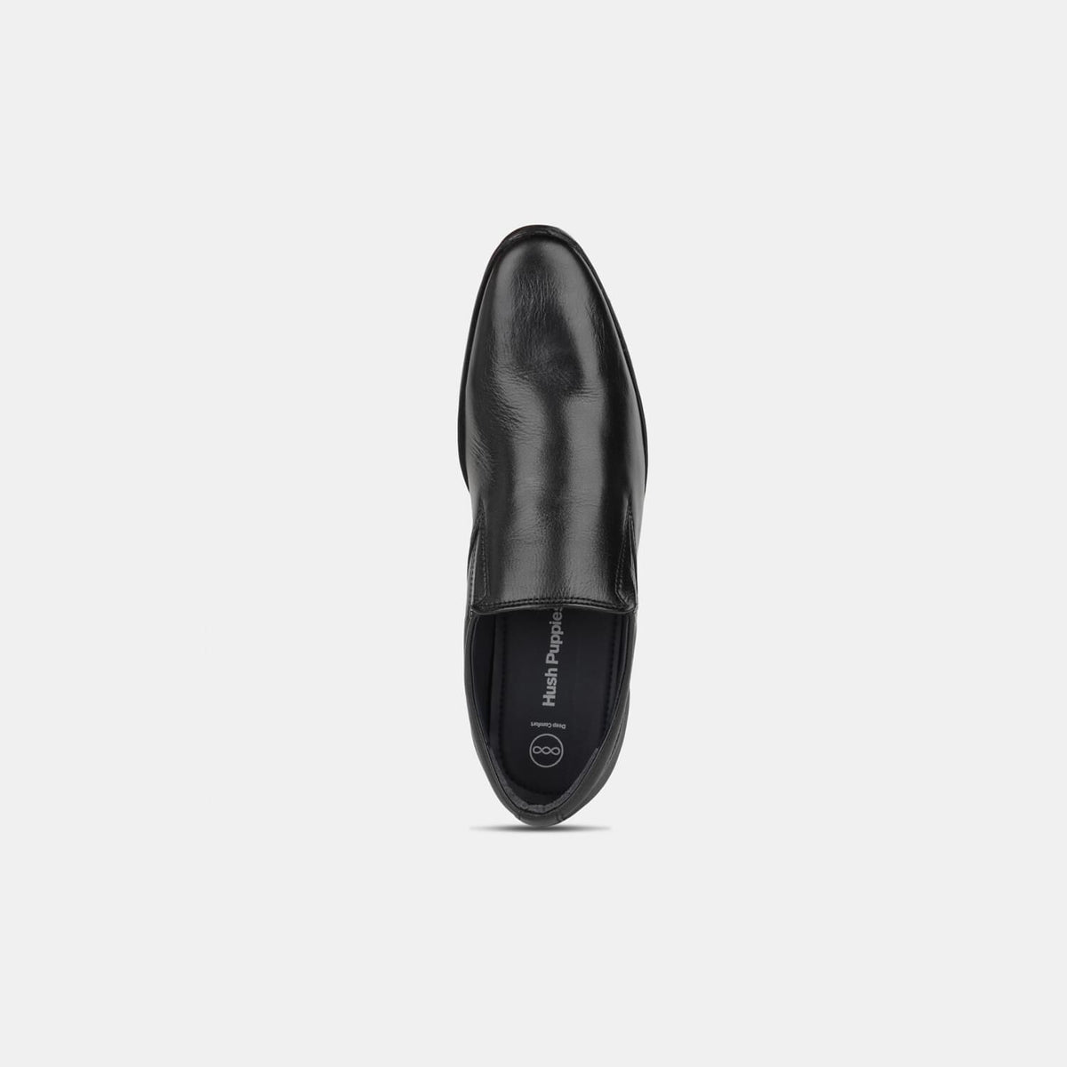 Hush Puppies Black Slip On Formal Shoes For Men