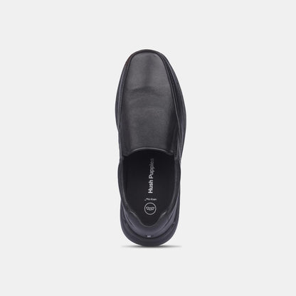 Hush Puppies Black Slip On Formal Shoes For Men