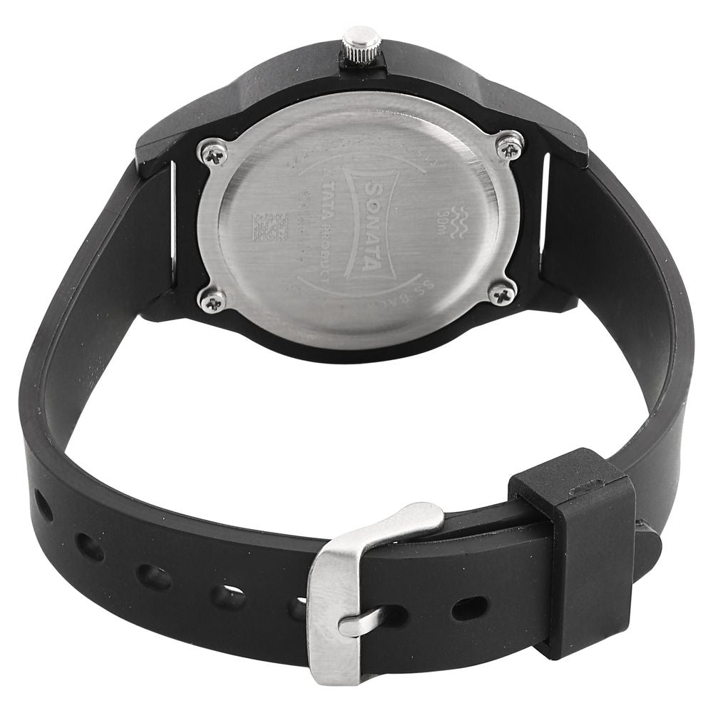 Sonata Colorpop Black Dial Women Watch With Plastic Strap image 4