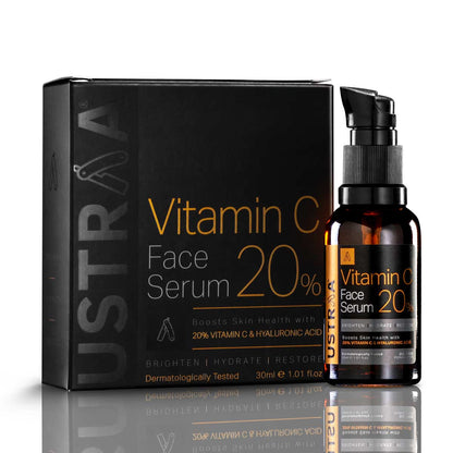 USTRAA Vitamin C Face Serum & Beard Growth Oil