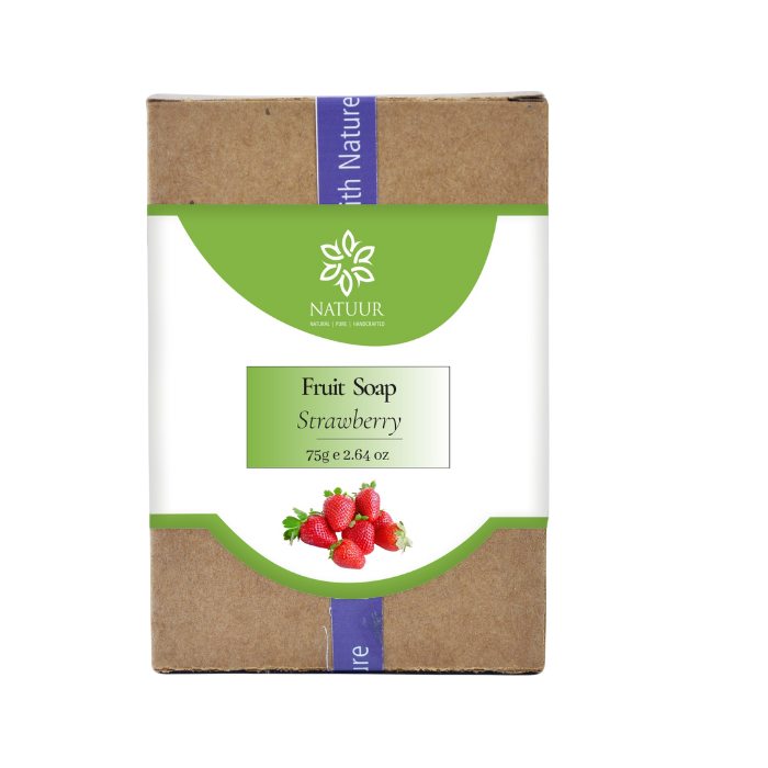 Natuur Fruit Soap- Strawberry 75gm