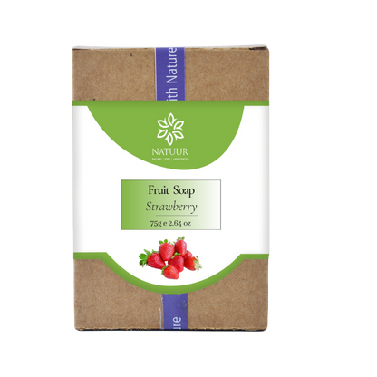Natuur Fruit Soap- Strawberry 75gm
