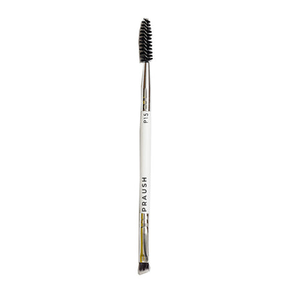 Praush P15 - Brow Spoolie & Angled Brow 2 in 1 Brush
