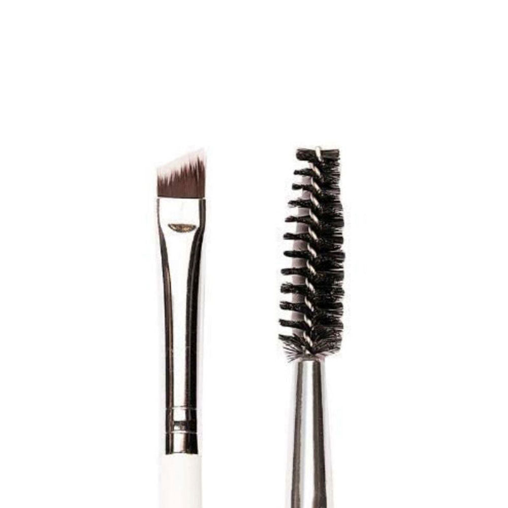 Praush P15 - Brow Spoolie & Angled Brow 2 in 1 Brush