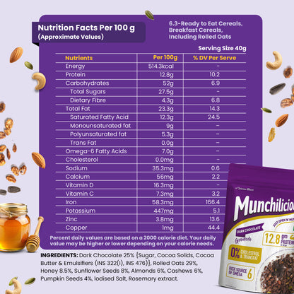 Munchilicious Dark Chocolate Granola