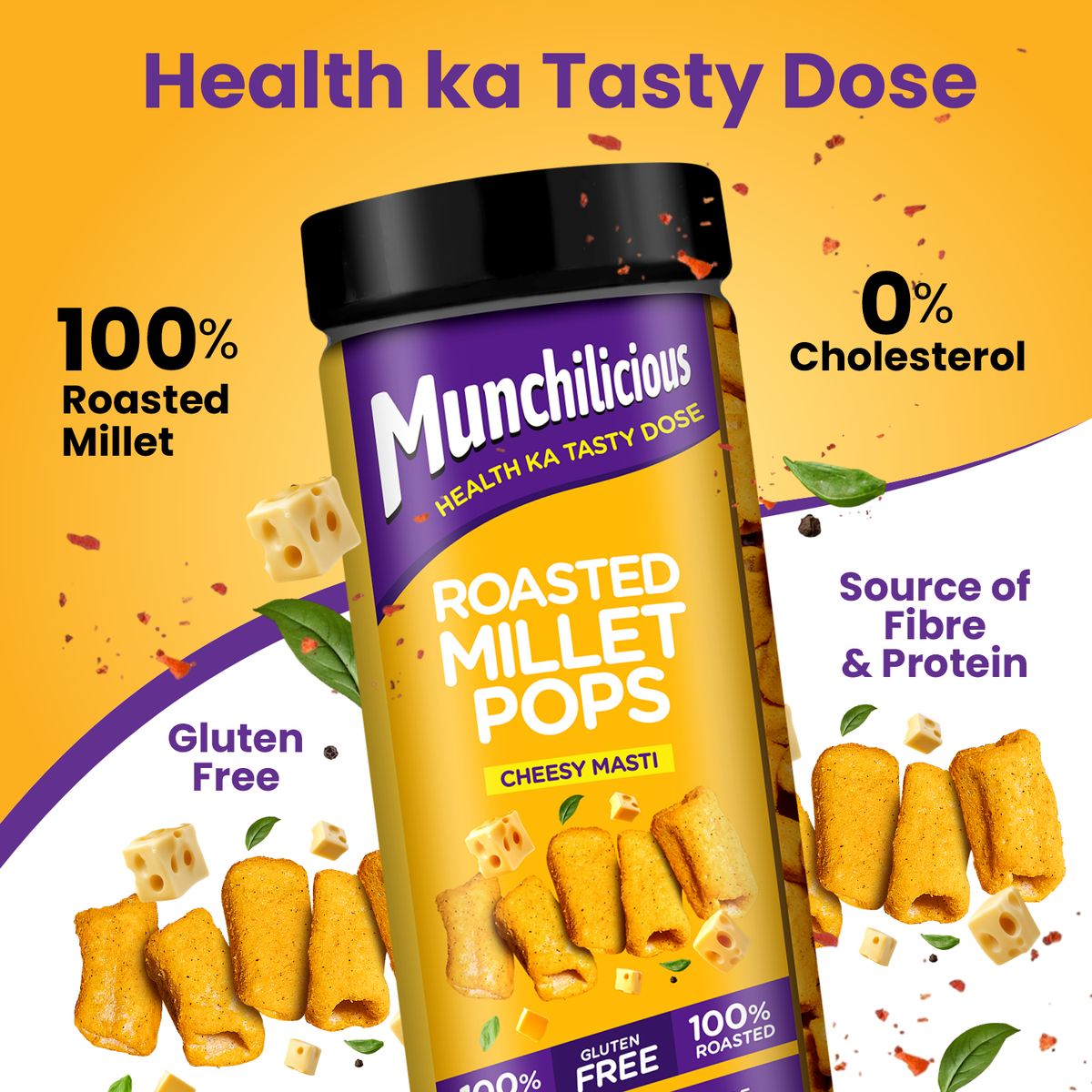 Munchilicious Millet Pops | Cheesy Masti