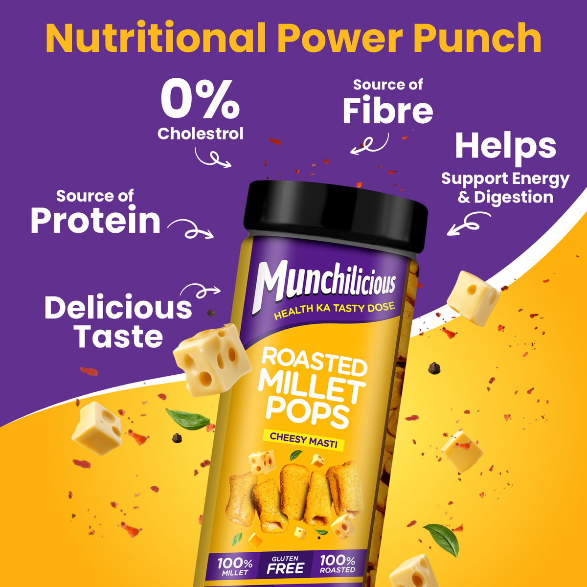 Munchilicious Millet Pops | Cheesy Masti