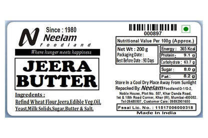 Neelam Foodland Jeera Butter Biscuits 