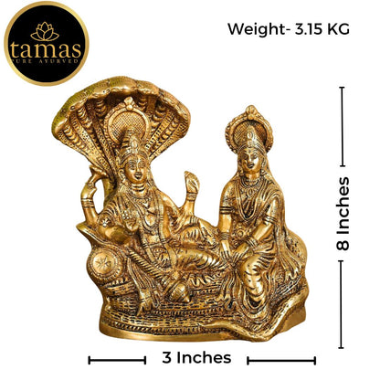 Tamas Brass Vishnu Lakshmi Idol - PUSHMYCART
