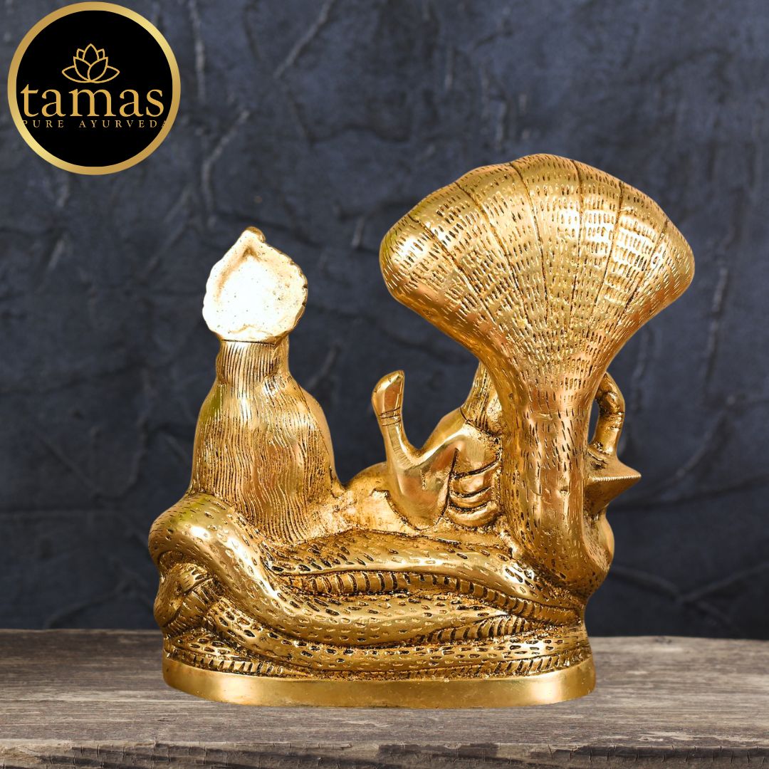 Tamas Brass Vishnu Lakshmi Idol - PUSHMYCART