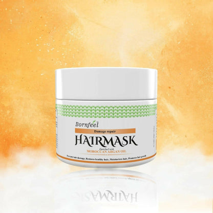 Bornfeel Damage Repair Hair Mask Enriched With Moroccan Argan Oil - PUSHMYCART