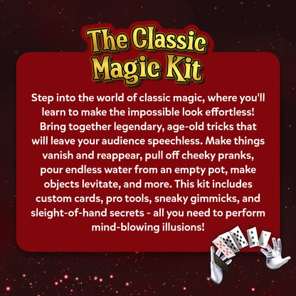 Skillmatics The Classic Magic Kit Perform 50 Classic Magic Tricks and Illusions Ages 10 and Up
