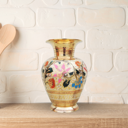 Brass Home Flower Pot 0.625Kg - PUSHMYCART
